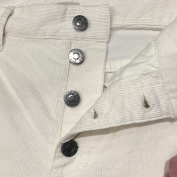 Cremieux Corduroy Ivory/Pearl raw hem jeans - Picture 5 of 6